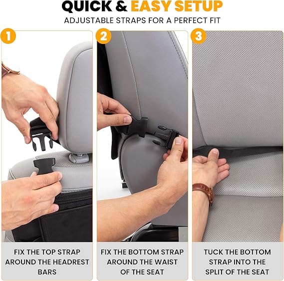 EcoNour Car Kick Mats Back Seat Protector