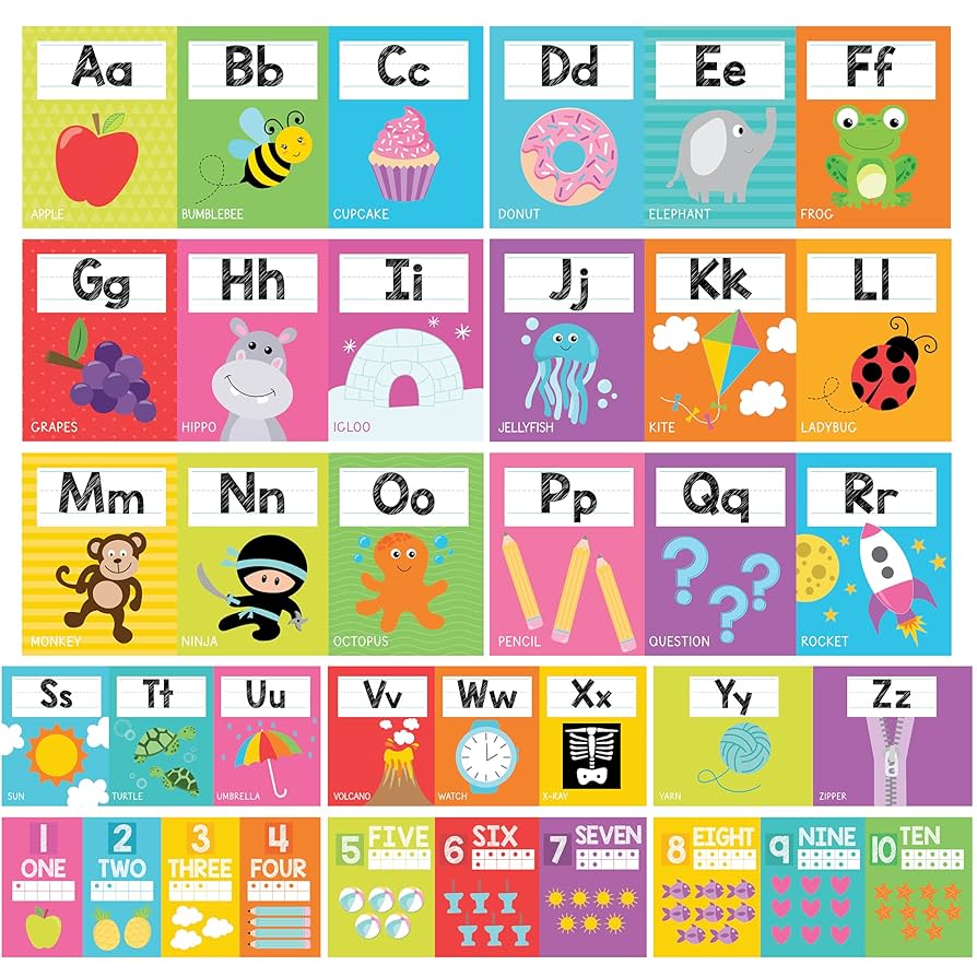 amazon-com-hadley-designs-alphabet-for-classroom-wall-abc-letters-and-numbers-posters-for-preschool-and-kindergarten-alphabet-line-for-classroom-decor-and-homeschool-colorful-theme-office-products for Free Printable Alphabet Wall Posters Amazon.com: Hadley Designs Alphabet for Classroom Wall - ABC Letters and Numbers Posters for Preschool and Kindergarten - Alphabet Line for Classroom Decor and Homeschool - Colorful Theme : Office Products for Free Printable Alphabet Wall Posters