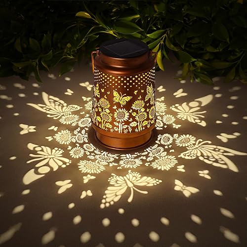 Miniatura 10 de Linternas solares al aire libre impermeables para decoración de jardín, regalos de Navidad para mujeres, mamá, ideas para regalos de cumpleaños,