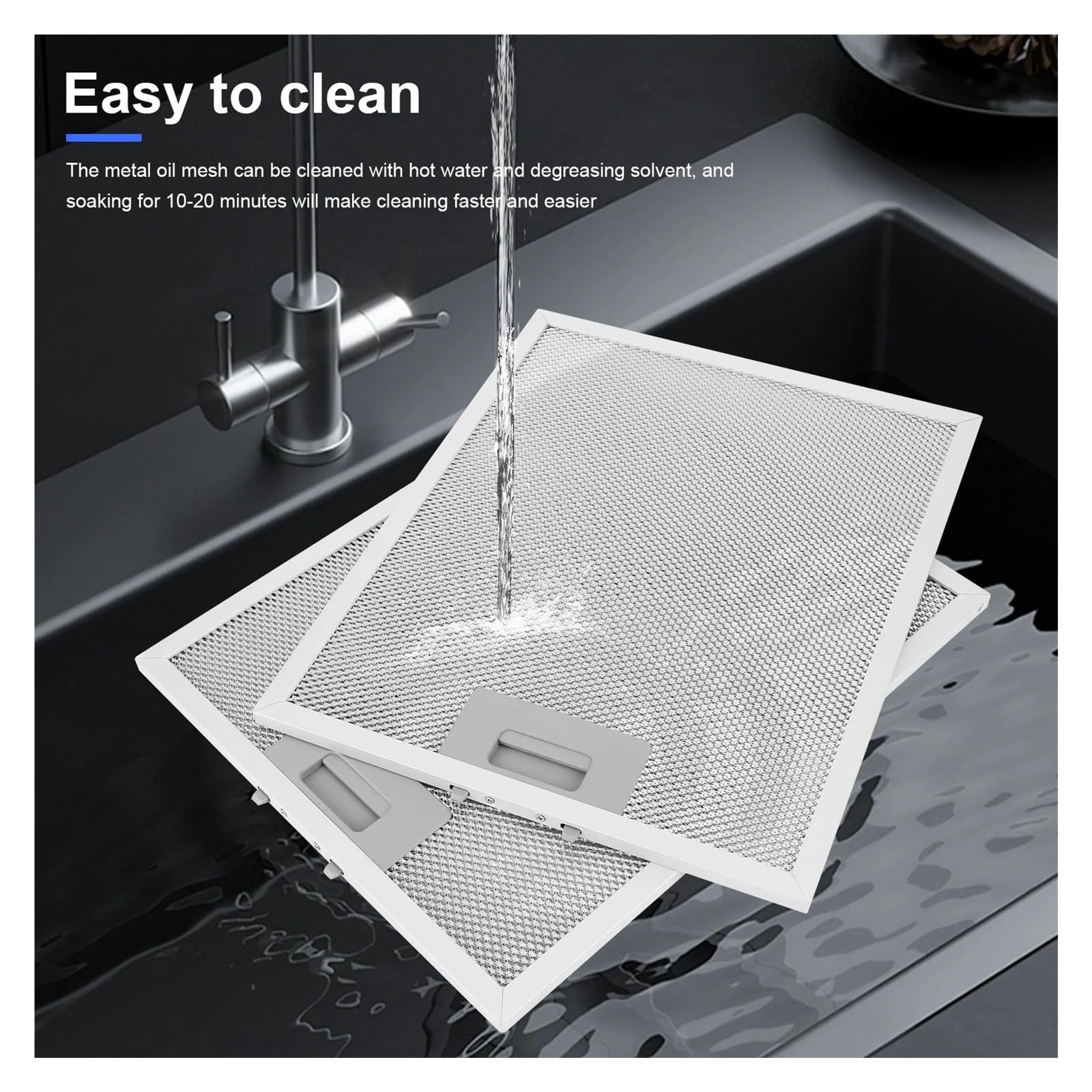 2PCS Aluminium Mesh Filter Dunstabzugshaube 320x260mm Metall Mesh Dunstabzugshaube Filter For Home Küche Dunstabzugshaube Zubehör