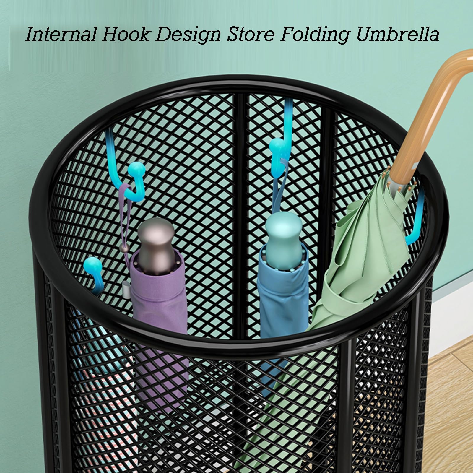 Porte-parapluie et canne autoportant pour entrée intérieure, maison, bureau, hôtel