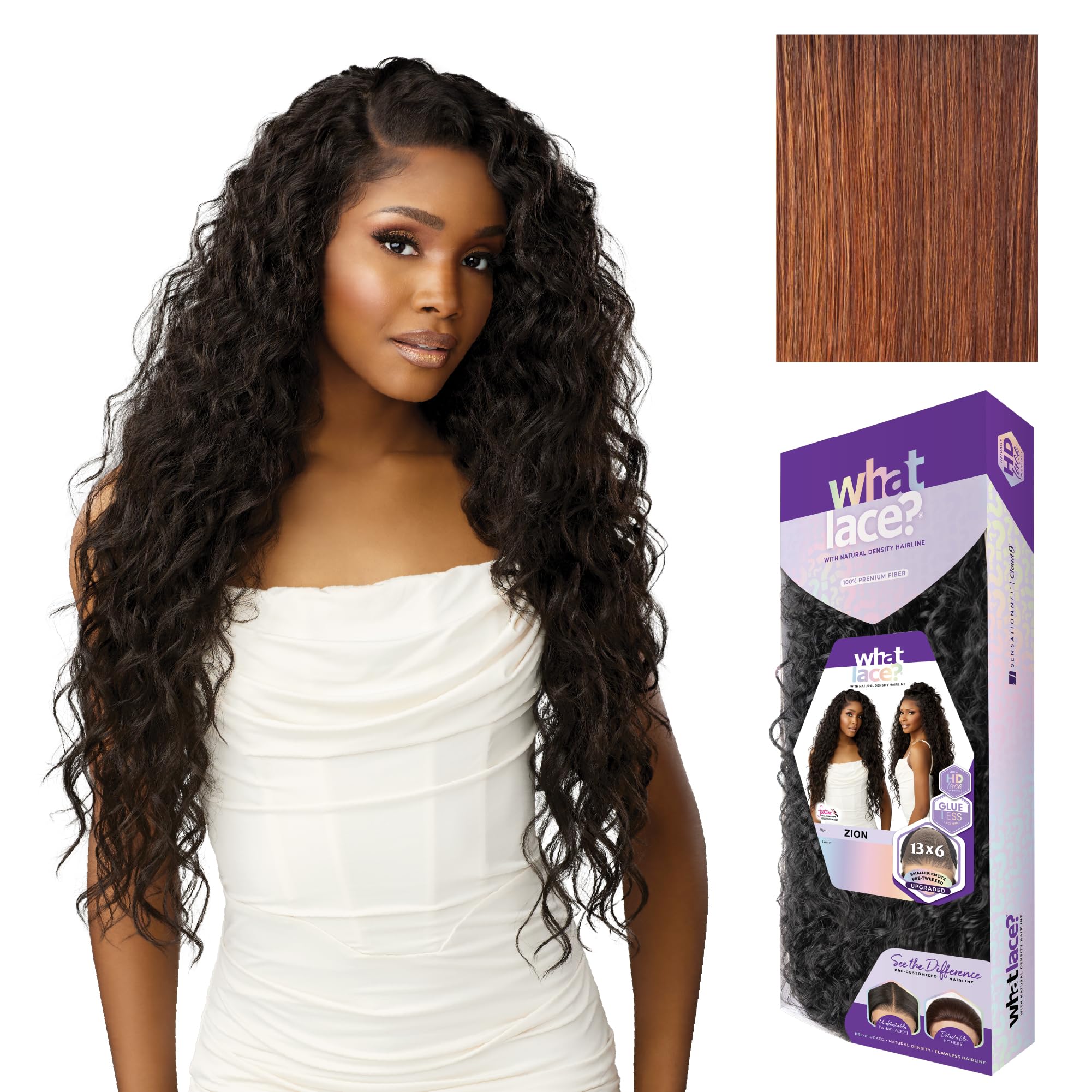 Sensationnel What Lace 13x6 Glueless Synthetic Lace Front Wig
