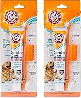 Vista 9 de Arm & Hammer Complete Care - Kit dental para perros, pasta de dientes enzimática para perros con sabor a pollo, cepillo de dientes y cepillo