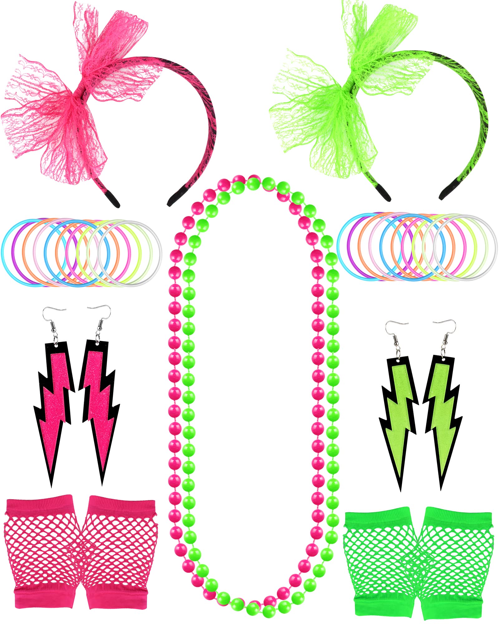 80s Accessories for Women 10pc