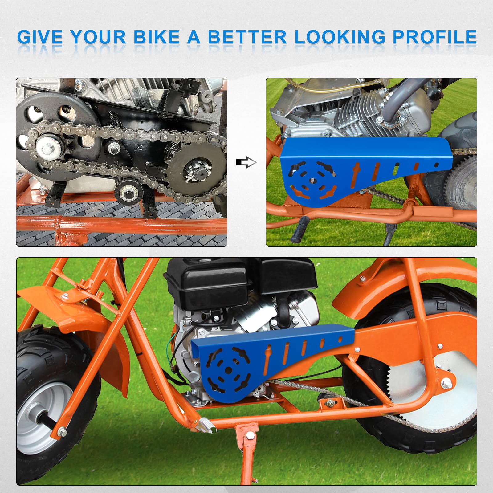 Amazon.com: SKYJDM Mini Bike Chain Guard Cover for Most Mini Bikes Compatible with 5-7HP Predator 196cc 212cc 201cc Compatible with Honda Clone Tecumseh Briggs & Stratton Engines(Blue) : Automotive Amazon.com: SKYJDM Mini Bike Chain Guard Cover for Most Mini Bikes Compatible with 5-7HP Predator 196cc 212cc 201cc Compatible with Honda Clone Tecumseh Briggs & Stratton Engines(Blue) : Automotive