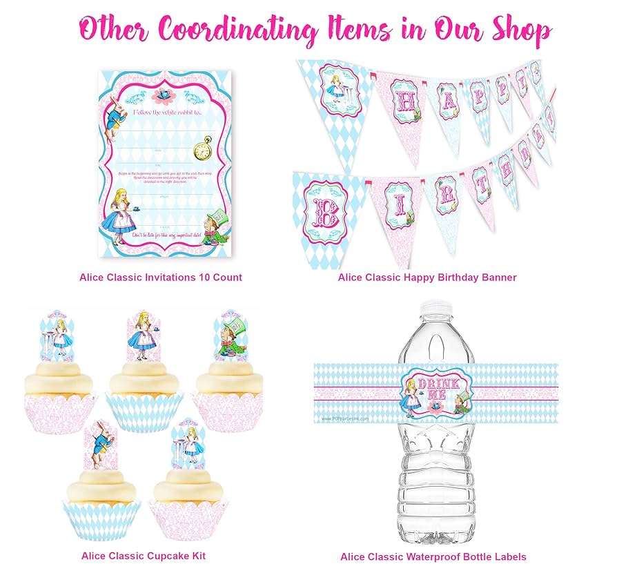 amazon-com-alice-in-wonderland-cupcake-toppers-and-wrappers-24-toppers-and-24-wrappers-alice-in-wonderland-party-supplies-mad-hatter-party-supplies-tea-party-supplies-classic-cupcake-toys-games for Alice In Wonderland Cupcake Toppers Free Printable Amazon.com: Alice In Wonderland Cupcake Toppers and Wrappers - 24 Toppers and 24 Wrappers - Alice in Wonderland Party Supplies - Mad Hatter Party Supplies - Tea Party Supplies - Classic Cupcake : Toys & Games for Alice In Wonderland Cupcake Toppers Free Printable