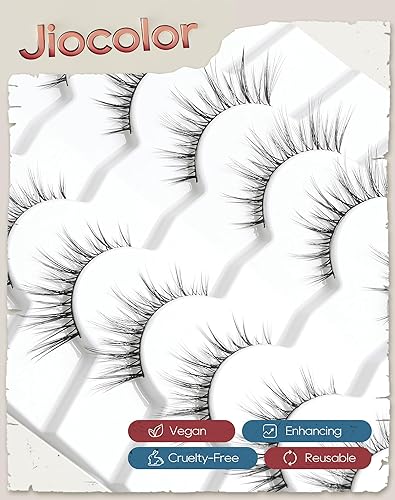 Miniatura 5 de Pestañas de ojo de gato, pestañas de aspecto natural, pestañas onduladas de visón sintético, pestañas de visón sintético de 0.709 in, Postizas