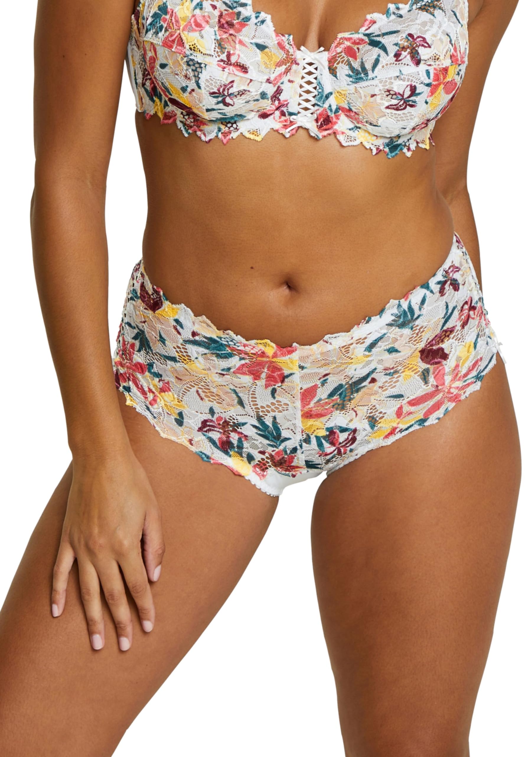 SANS COMPLEXE Women's Arum Mosaic Bikini, Imprimé Floral Magnolia,