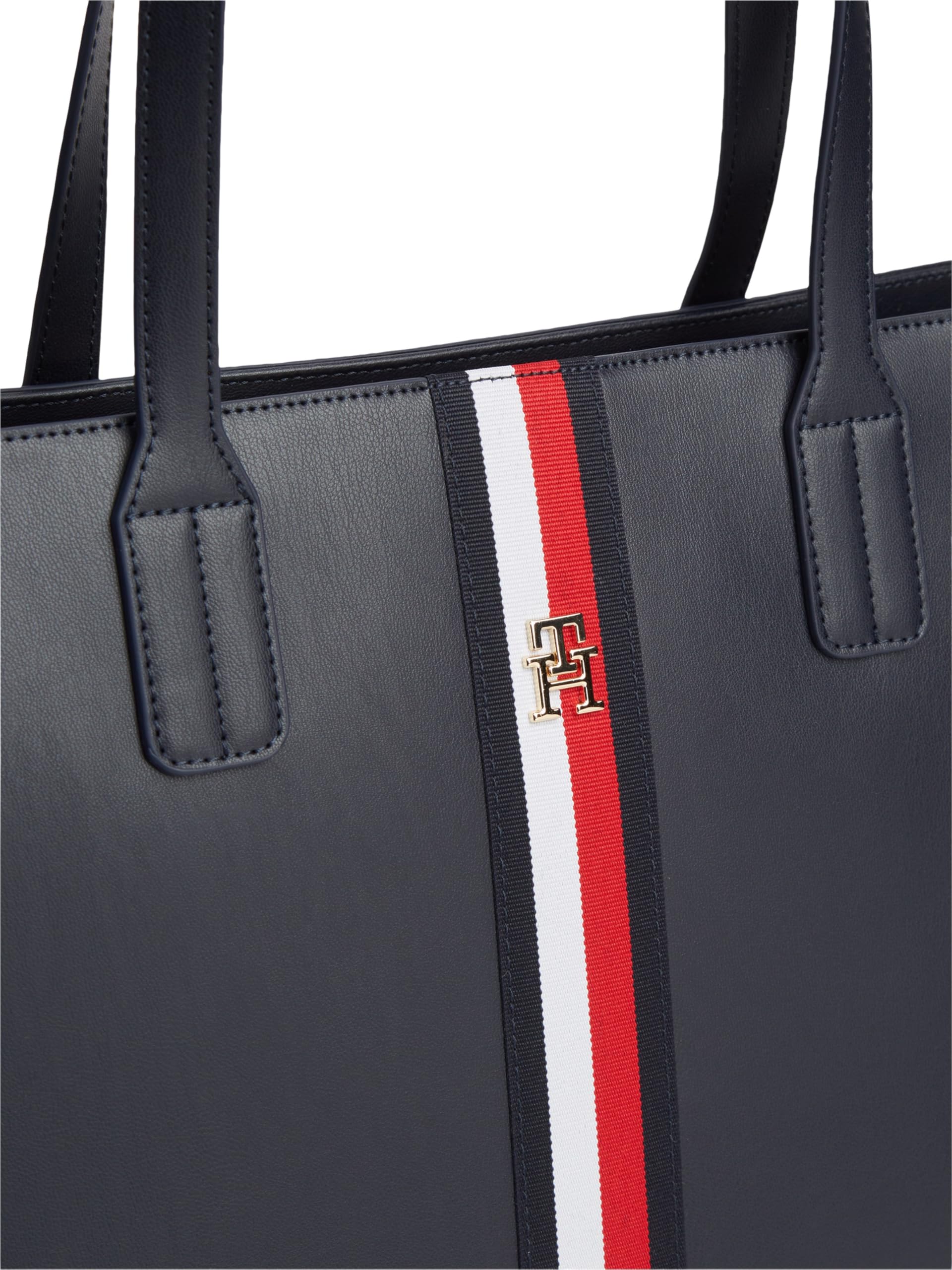 Tommy Hilfiger Damen Im Latam Corp Tote AW0AW16883 Tragetasche, Blau, Einheitsgröße
