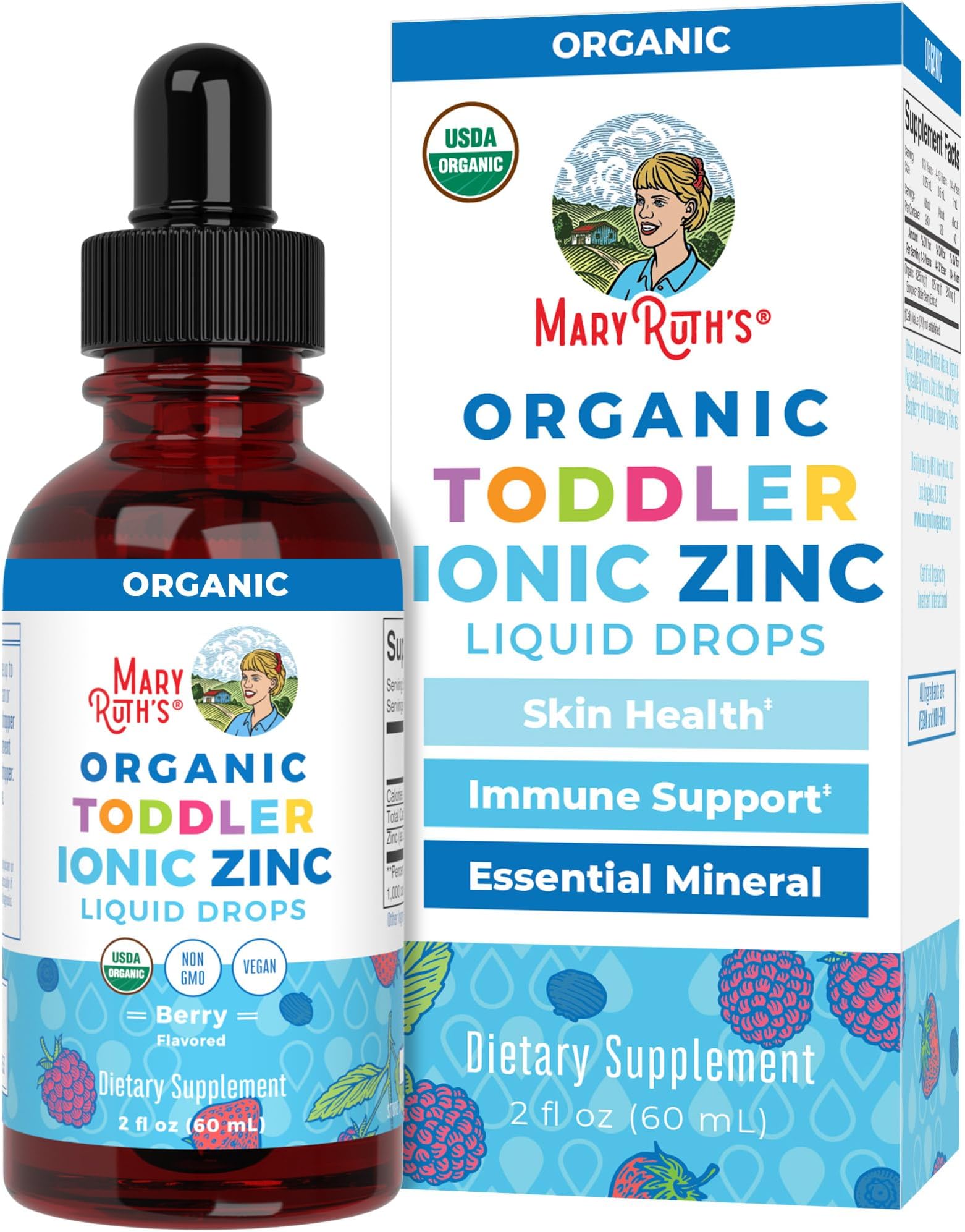 MaryRuth Organics Toddler Liquid Ionic Zinc Sulfate with