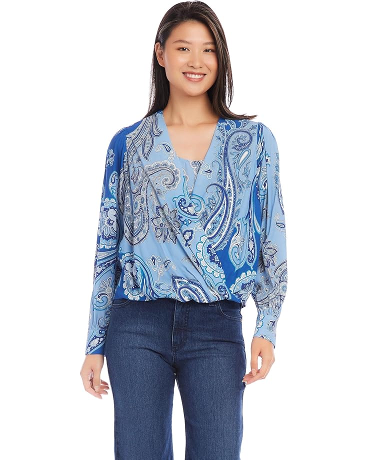 Karen Kane Drape Front Top - Main View