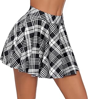 Mini Pleated Skirts for Women Mini Plaid Skirt XS-XXL