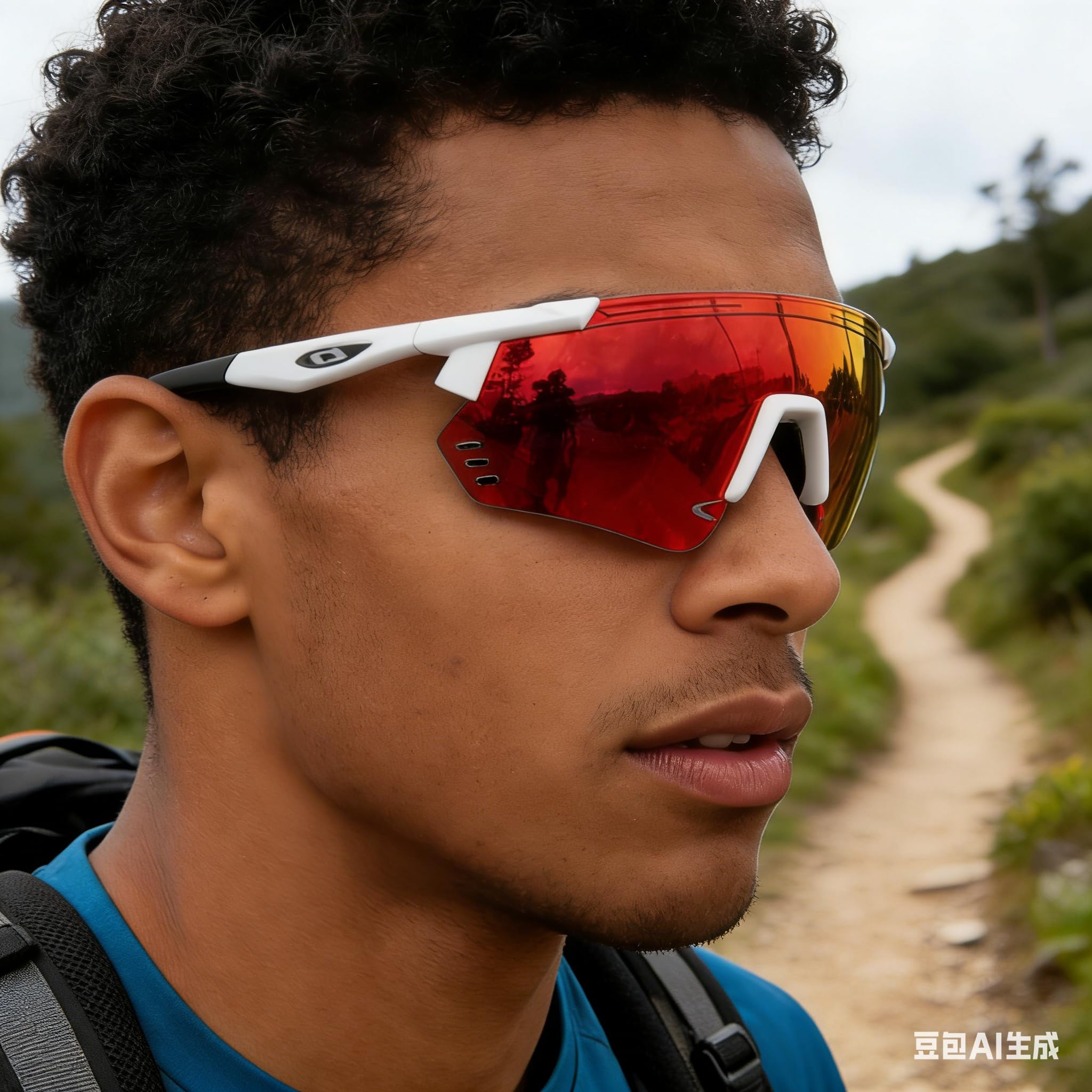 Occhiali da sole sportivi polarizzati fotocromatici UV400, montatura TR90, nasello regolabile per ciclismo, corsa, pesca, golf