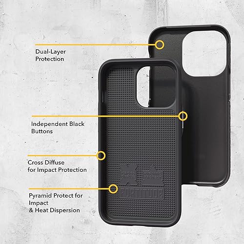 Miniatura 2 de cellhelmet Mossy Oak  Bottomland Orig  Funda de doble capa en negro ónix diseñada para iPhone 12 Pro Max a prueba de golpes y caídas, duradera, como