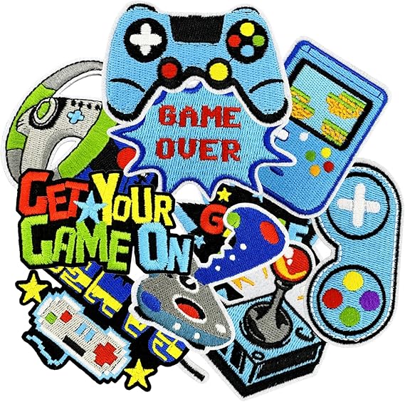 Självklartst stämplat - Det sämsta spelet någonsin förtjänar en ny chans? 6 81puhPcnPpL. AC SX569 10 Pcs Colorful Game Iron On/Sew On Patches, Gaming Embroidered Applique for Boys, Clothes Backpacks Hats Pants Jackets Jeans Decoration, Party Favors, DIY Accessories