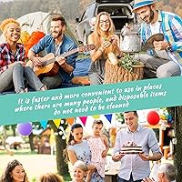 Vista 5 de Aoriher Paquete de 100 cuencos de plástico desechables de 16 onzas para boda, de plástico duro transparente para ensalada de Acai, cuencos de postre