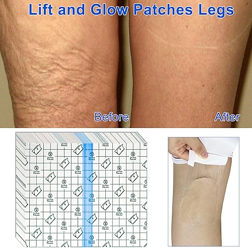 Miniatura 3 de 30 cintas de levantamiento de muslos para piel suelta, cinta invisible de 6 x 7 pulgadas para piel suelta y parches de piel flácida para levantar y