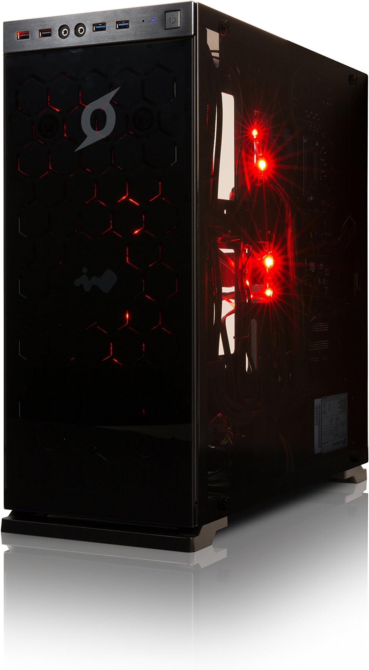StormForce Inferno Gaming Desktop PC - (Black) - (Intel Core i7-6700K 4.0 GHz , 32 GB RAM, 3 TB HDD, 250 GB SSD, NVIDIA GeForce GTX 1070 Dedicated Graphics,Wi-Fi, Windows 10)