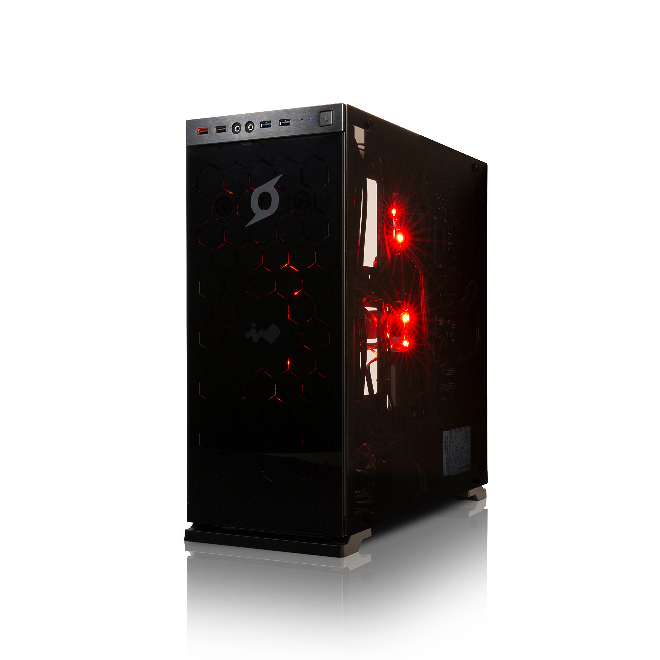 StormForce Inferno Gaming Desktop PC - (Black) - (Intel Core i7-6700K 4.0 GHz , 32 GB RAM, 3 TB HDD, 250 GB SSD, NVIDIA GeForce GTX 1070 Dedicated Graphics,Wi-Fi, Windows 10)