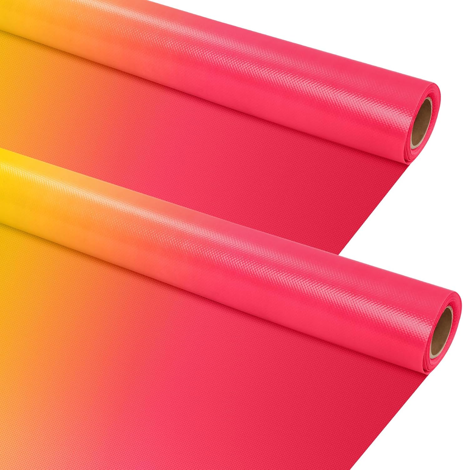 Kolldenn 2 Rolls Pink and Orange Color Wash Fabric Bulletin Board Roll 4 x 12 ft Extra Large Non Woven Craft Waterproof Roll Fade Resistant Fabric Roll for DIY Craft Drawing Painting Classroom Decor