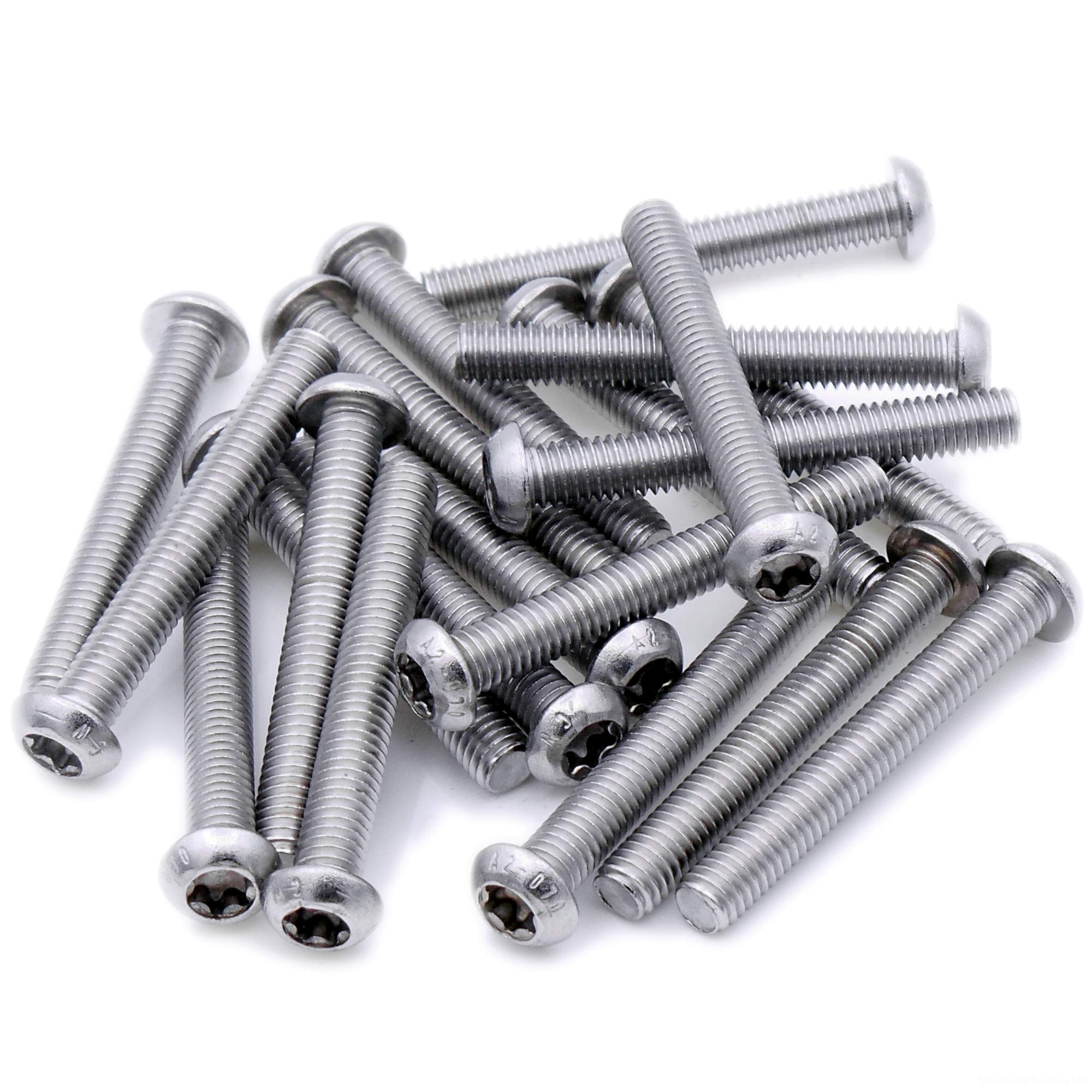 Singularity Supplies M3 (3Mm X 22Mm) Tx Socket Button Machine Screw (Bolt) - Stainless Steel (A2) (Pack Of 20)