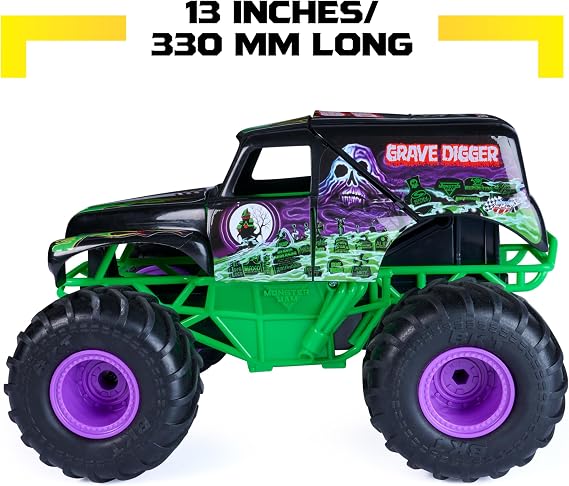 Monster Jam Smash & Bash Grave Digger RC Truck 1:15 Scale Vehicle