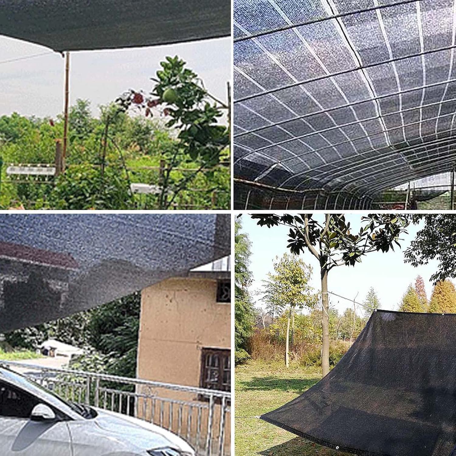 10ftx16ft 70% Black Shade Cloth, Sunblock Mesh Shade Cloth, Heavy Duty Shade Net Tarp, UV Resistant Sun Shade Net, Sunshade Sunscreen for Plant Cover, Greenhouse, Plants