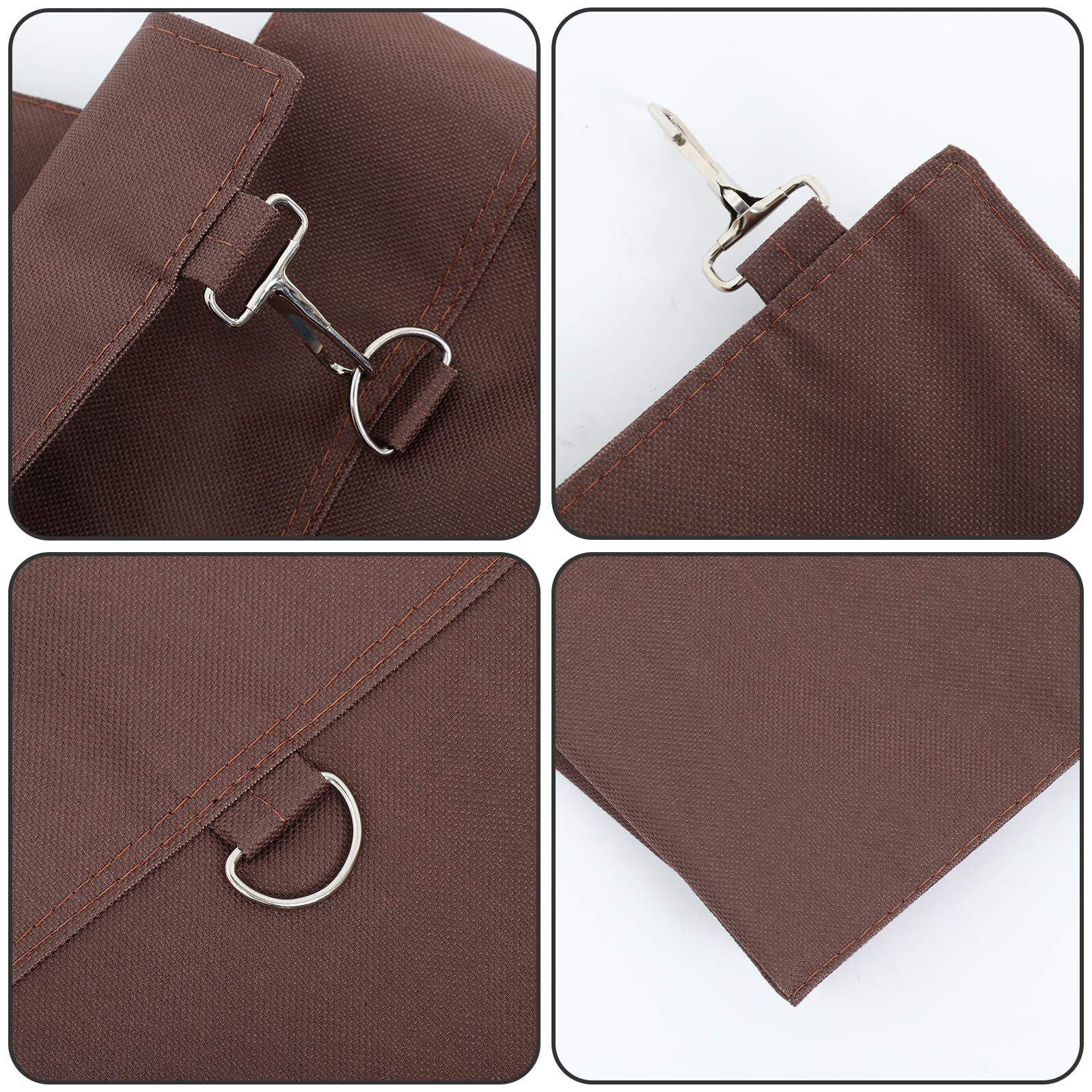 Borsa per Carrello Pulizie Oxford Marrone, Sacco Versatile e Affidabile per Biancheria e Panni, per Uso Commerciale e Domestico