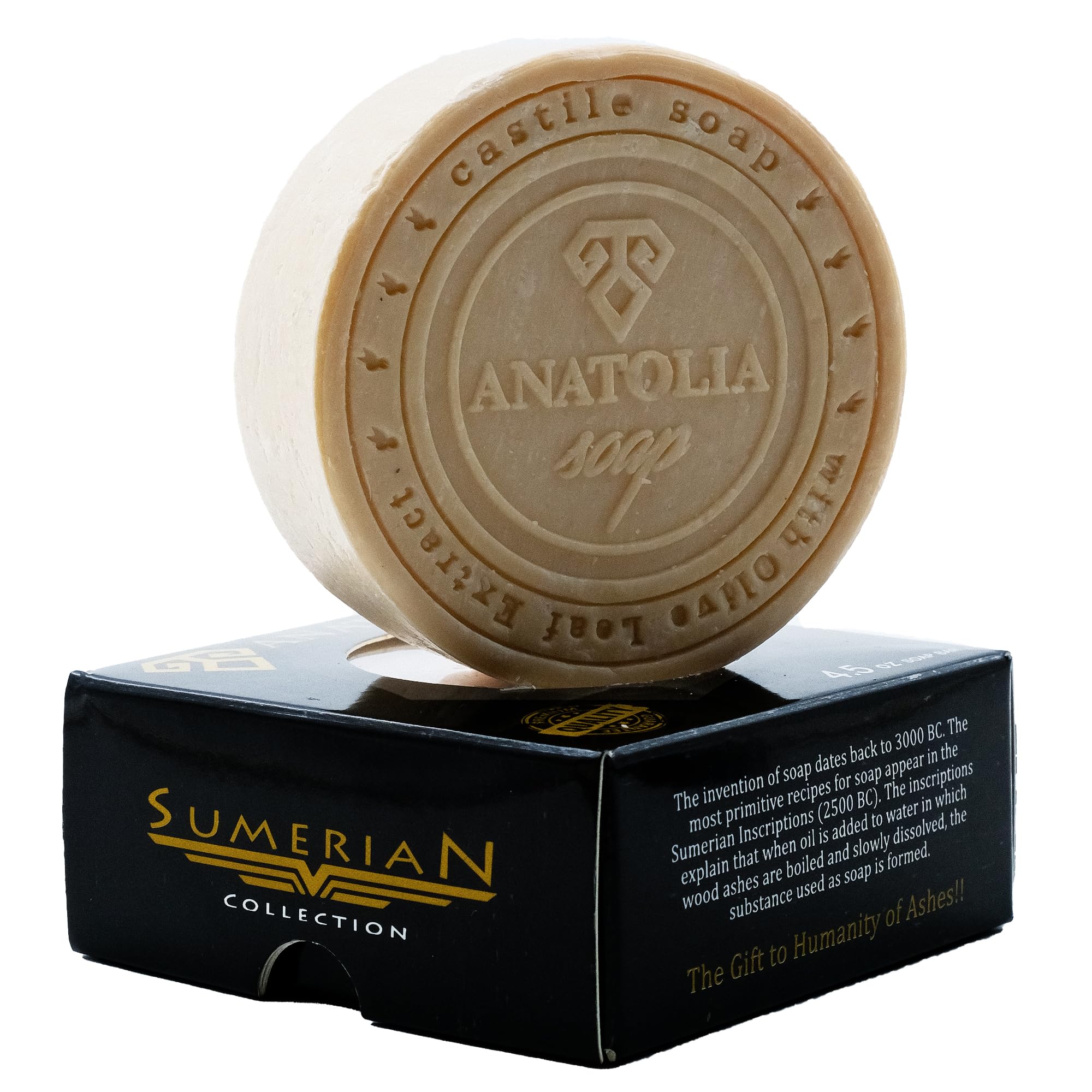 Anatolia Soap Sumerian, Saffron & Balm & Geranium Soap Natural Body Soap with Organic Ingredients, Providing Deep Nourishment and Gentle Care for All