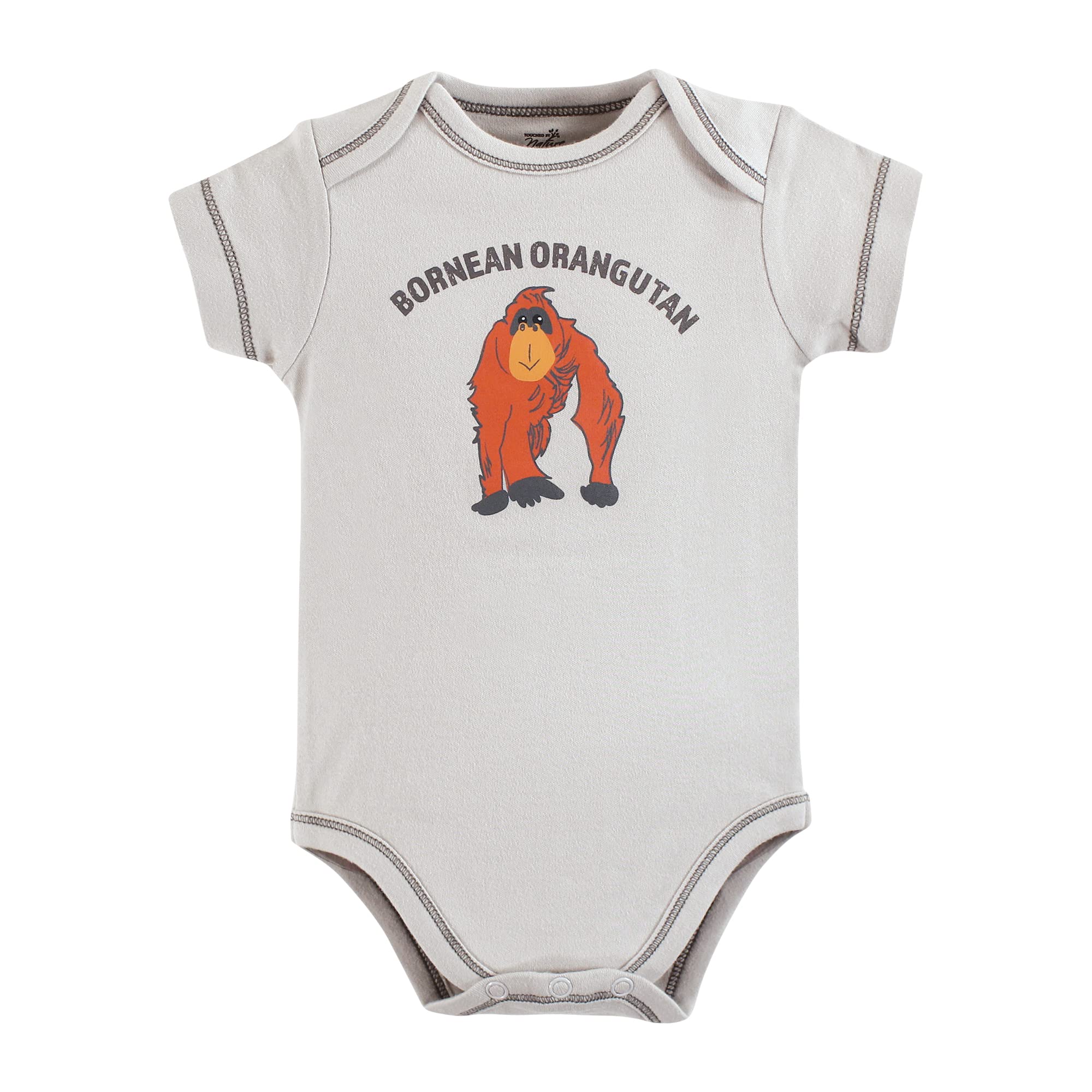 Touched by Nature Organic Cotton Bodysuits Touched by Nature - Body unisex para bebé, algodón orgánico, animales marinos en peligro de extinción, 3-6 meses, para niña