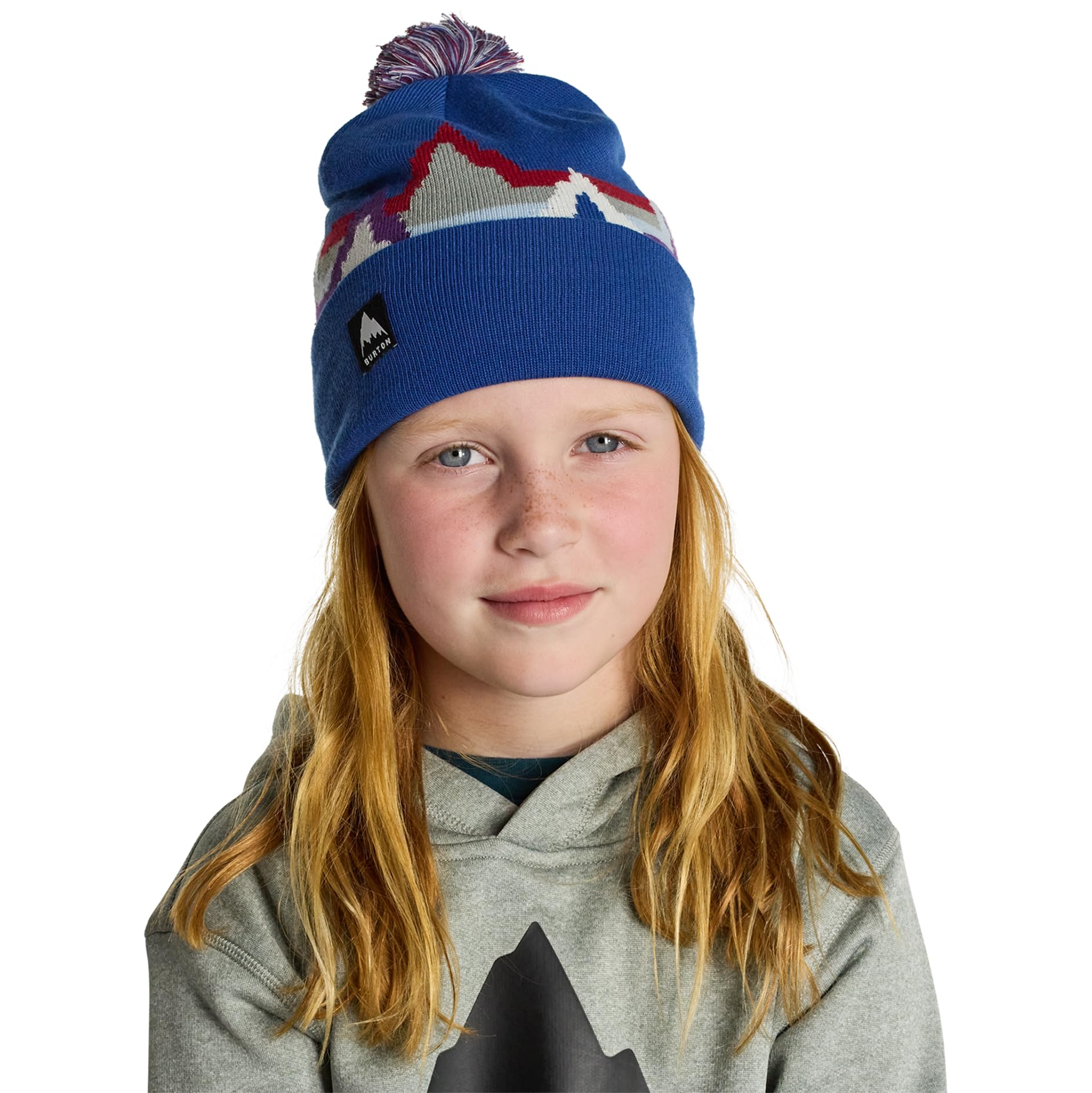 Burton Berretto con pompon Echo Lake riciclato per bambini