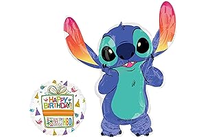 Anagram 33" Stitch Super Shape Foil Balloon for Unforgettable Birthday Celebrations