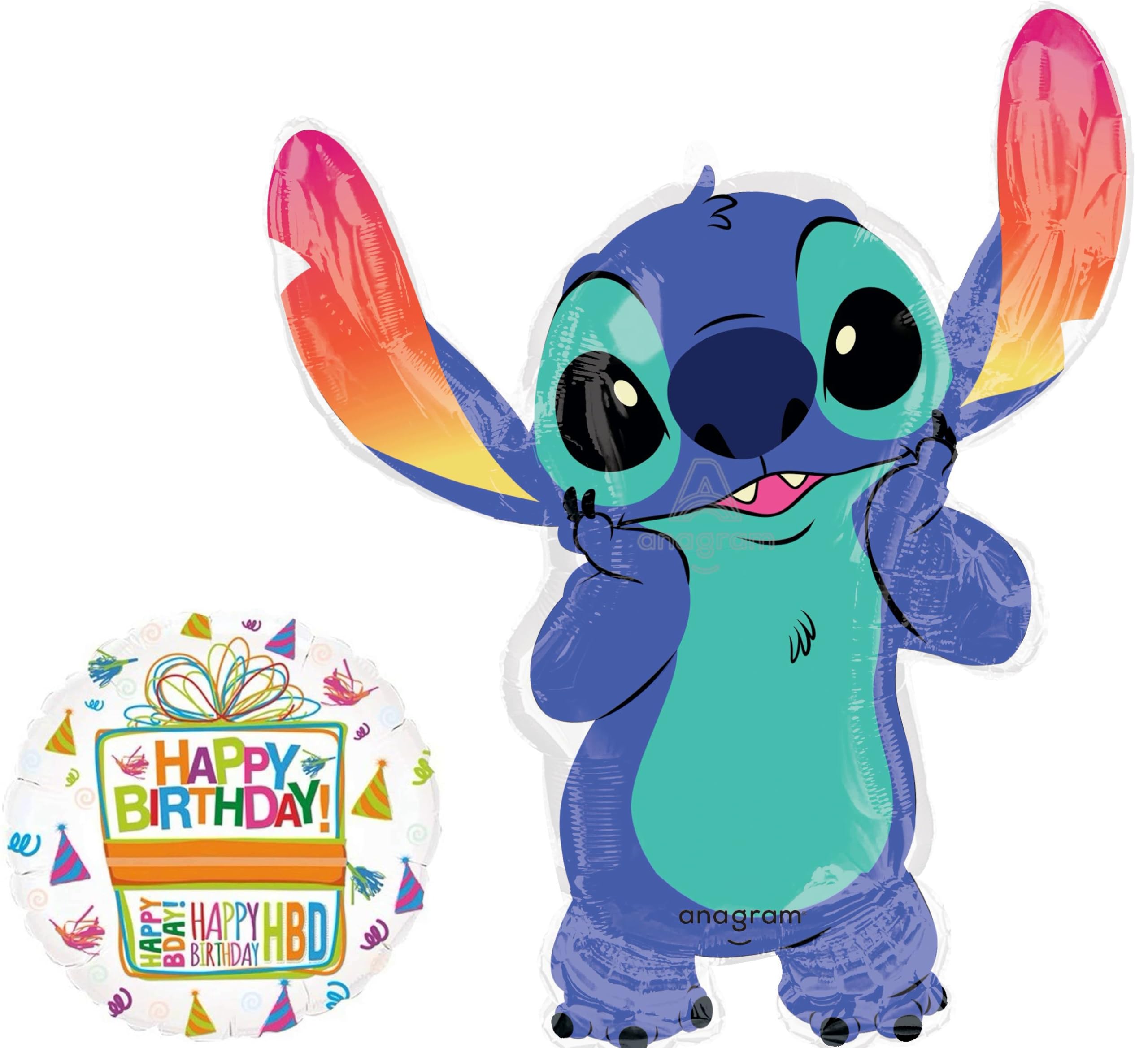 Anagram 33" Stitch Super Shape Foil Balloon