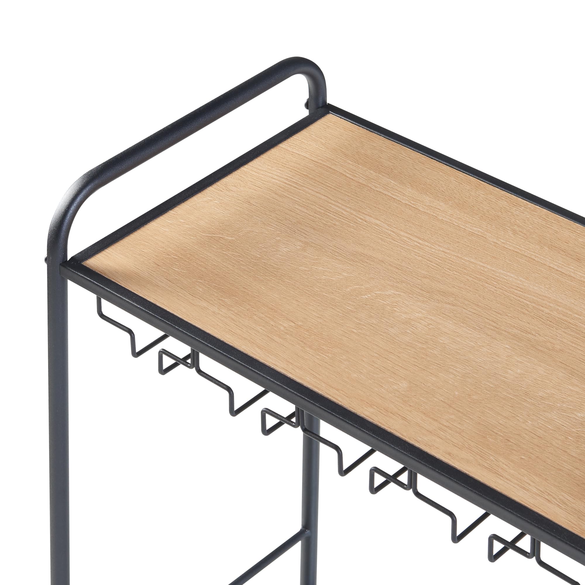 Cantinetta Vino Con Piano Di Appoggio – Scaffale Portabottiglie 74x45x22 Cm In Metallo Nero A Reticolo Romboidale
