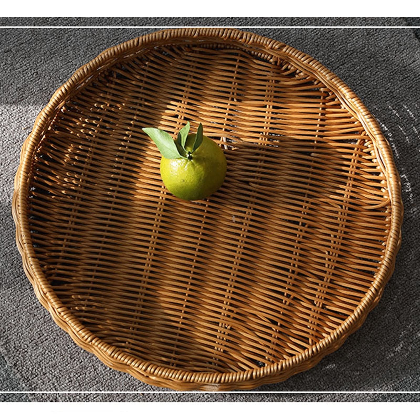 Foodservice Vassoio Vassoi da porzione Vassoi rotondi Vassoi di frutta Vassoi multiuso Perfetto for tavolini da caffè Ristorante Cucina Servire Food Home Decor per Feste, Tavolo, Cucina ( Size : B )