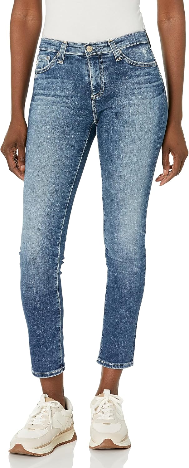 AG Adriano Goldschmied Womens Prima Mid Rise Cigarette Jean
