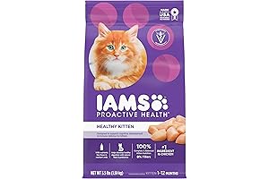 IAMS PROACTIVE HEALTH Healthy Kitten Food Chicken Cat Food Dry Cat Kibble, 3.5lb