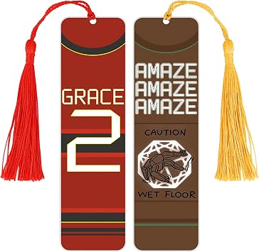 2PCS Project Metal Bookmark for Hail Mary Fans | Amaze Merch Double-Sided Bookmark for Movie Rocky,Amaze Gifts for Fans Sci-Fi Book Lovers Birthday