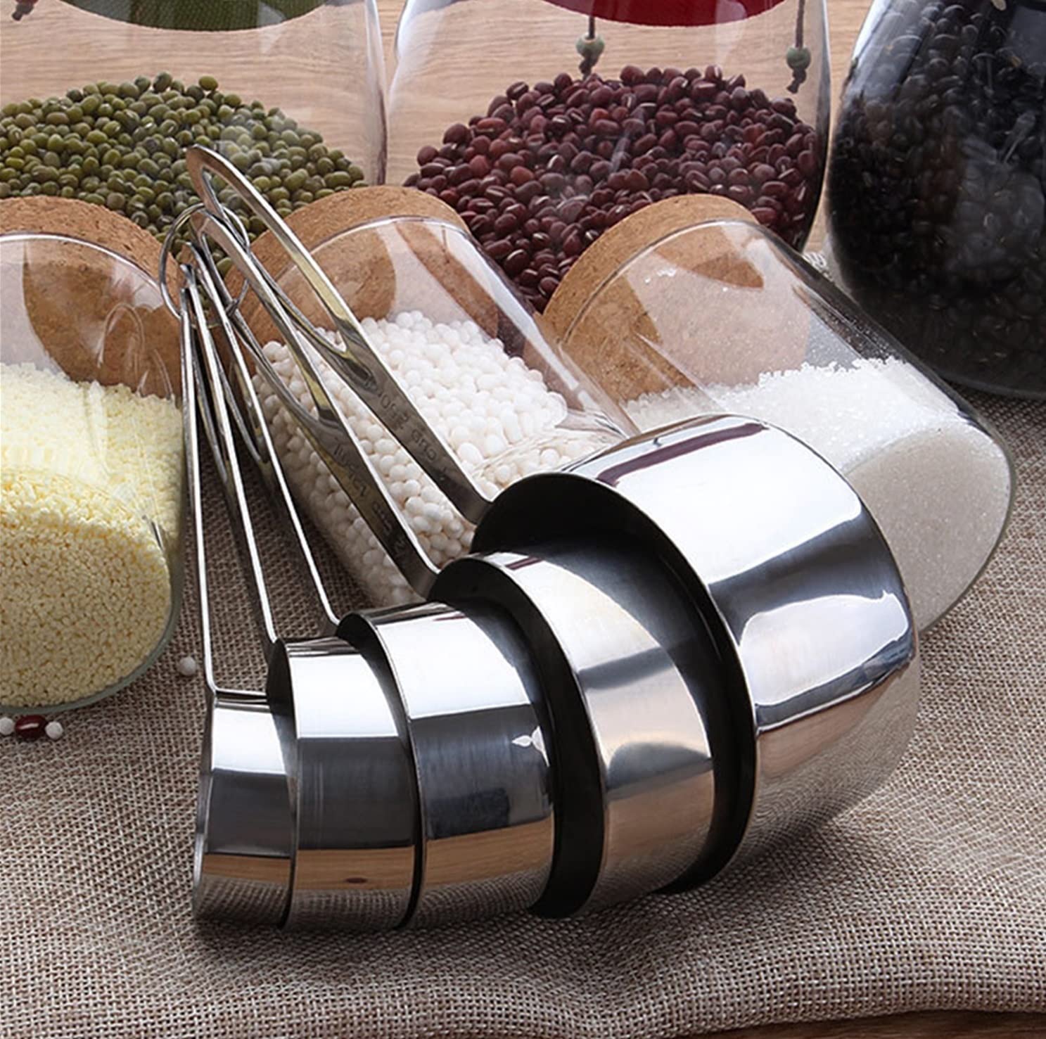 Küchenwaage, 5-Teiliges Messlöffel-Set, Robuste Edelstahl-Löffelwaage, Backutensilien Für Die Küche