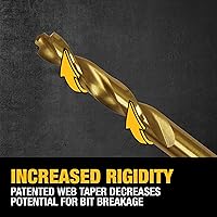 Vista 4 de DEWALT Juego de brocas, recubierto de nitruro de titanio, 14 piezas (DW1354)