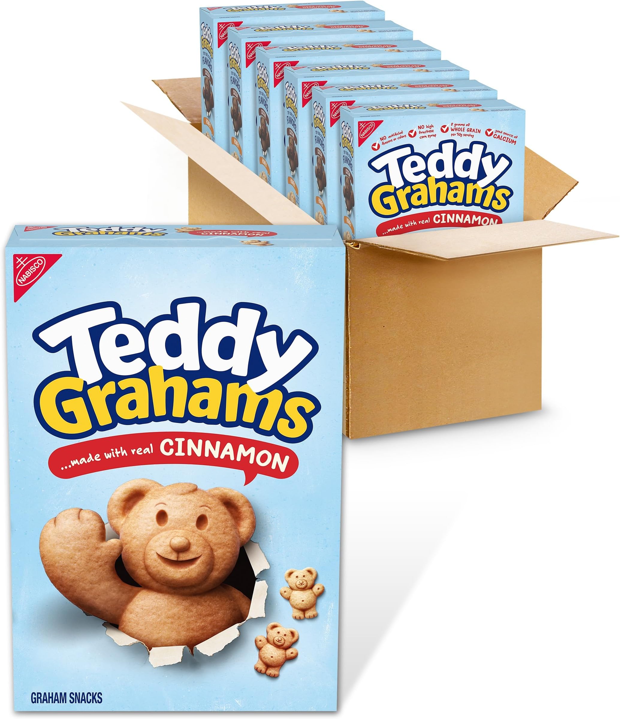 Cinnamon Graham Snacks, Bulk Kids Snacks, 6 - 10 oz Boxes