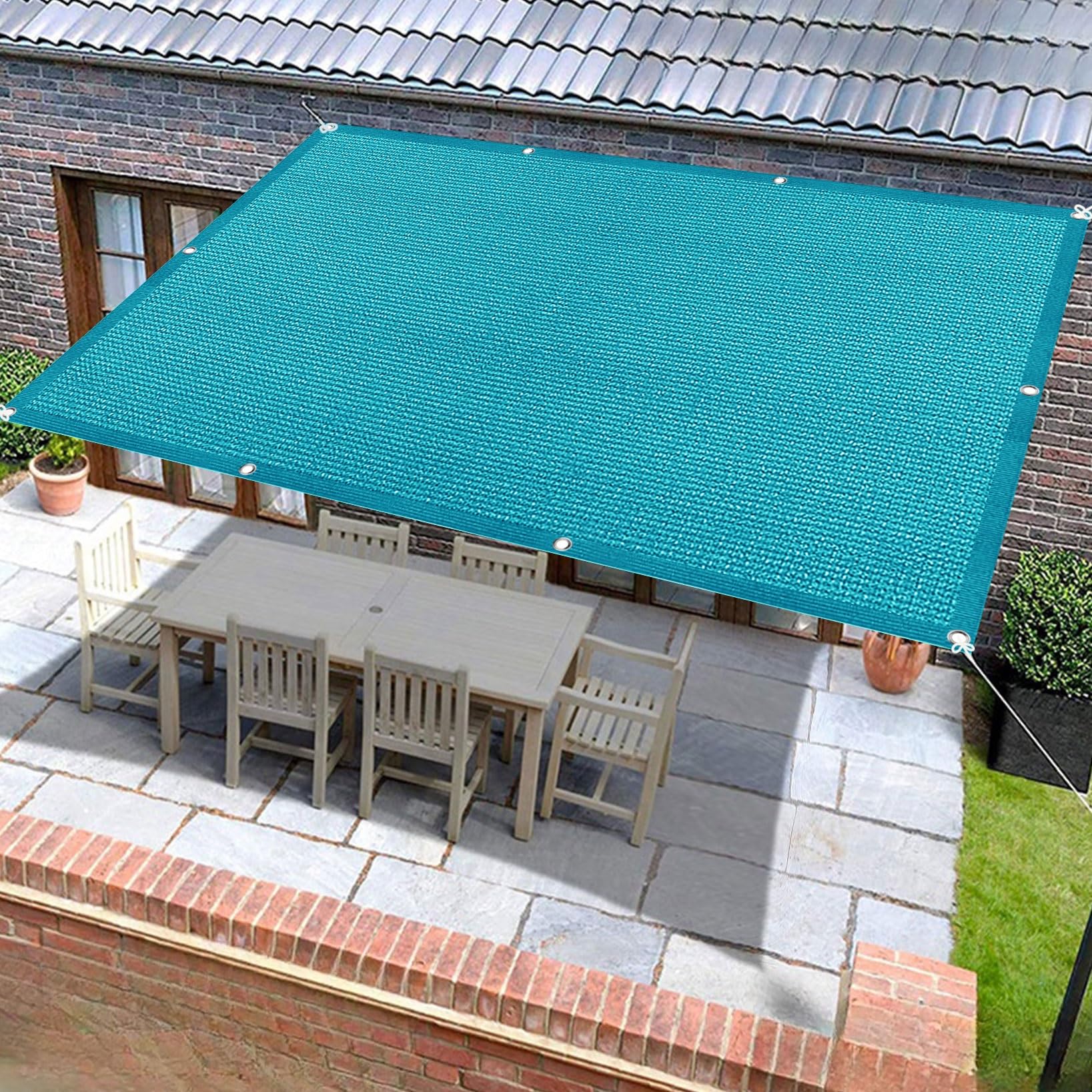 Voiles jardin et terrasse bleu ciel bâche ombrage pour été