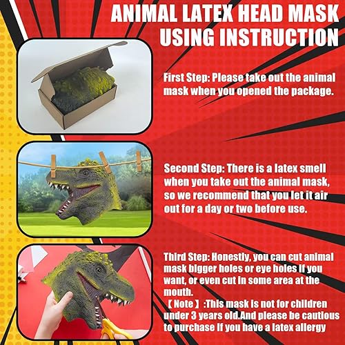 Miniatura 6 de Máscara de cabeza de dedo medio de Halloween, máscara de dedo truco con boca de malla, máscara de látex de cabeza completa para carnaval, fiesta de