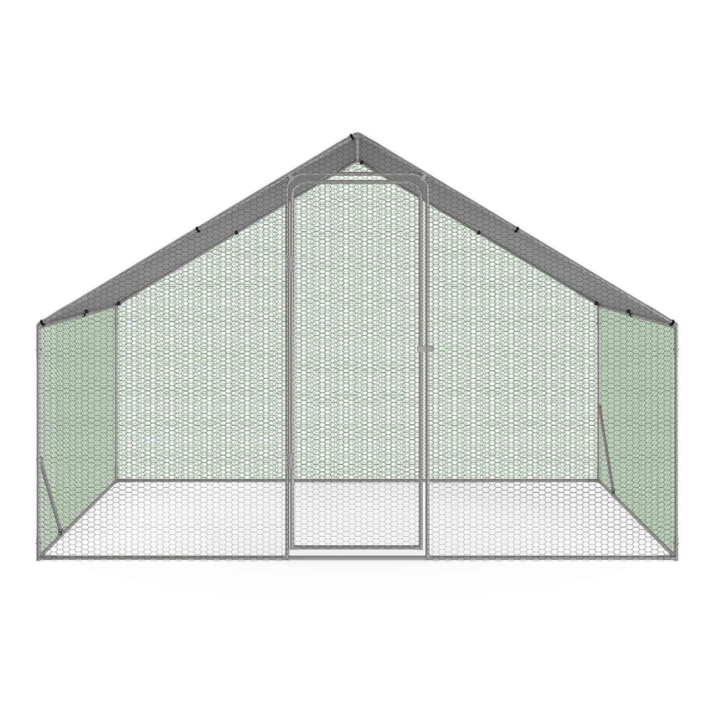 IDMarket Enclos gallinero 6 m² Parque de rejilla de acero galvanizado