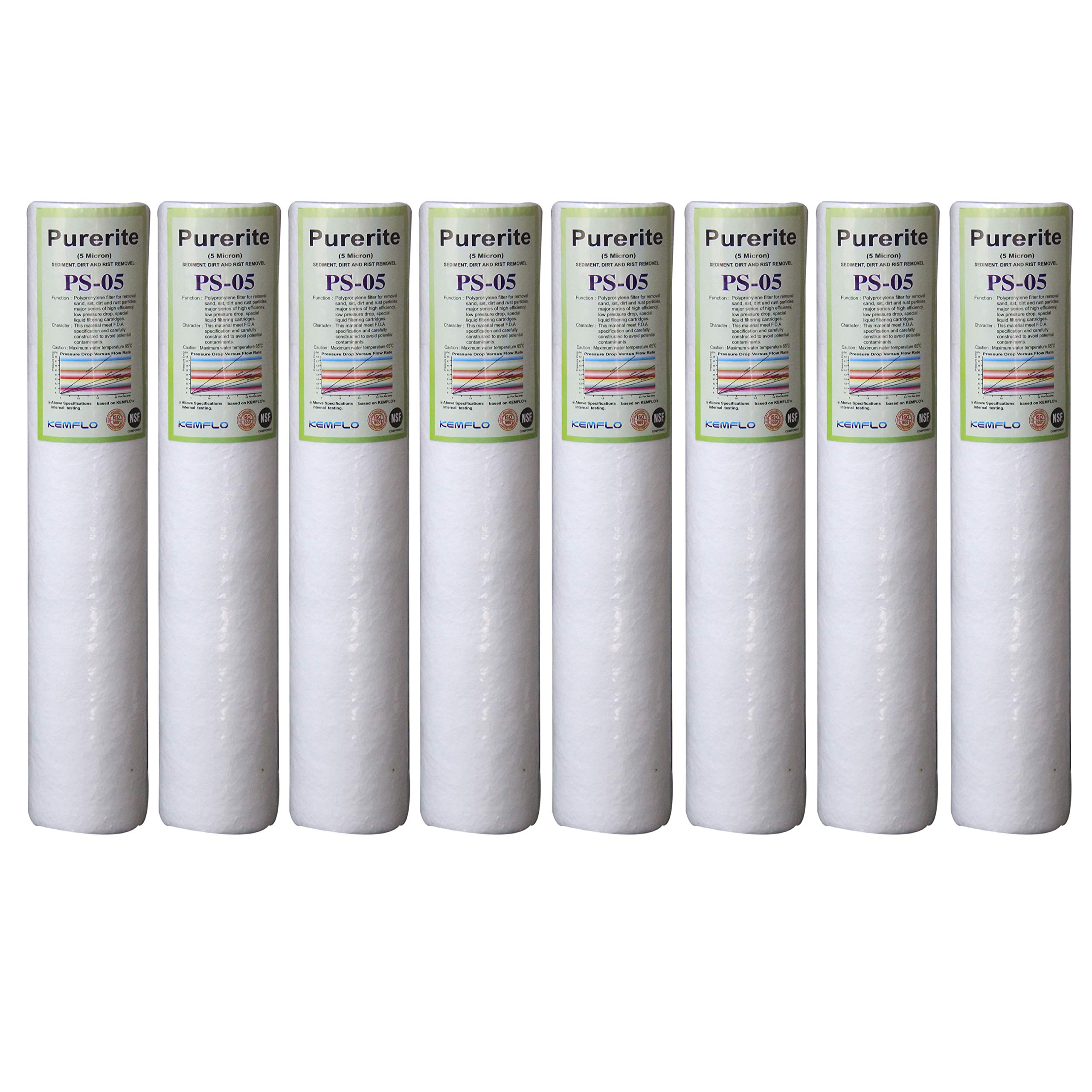 Hi-Tech 10" PP Spun Filter Cartridge for Ro Water Purifier - 8 Pcs-image-21