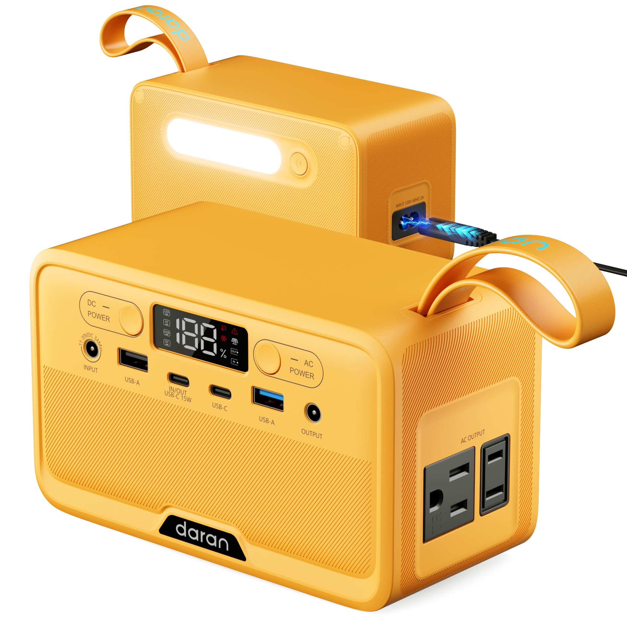 Portable Power Station 28 000mAh LiFePO4 Battery 100W 200W Peak Solar Power Bank Portable Charger Small Electric Generator
