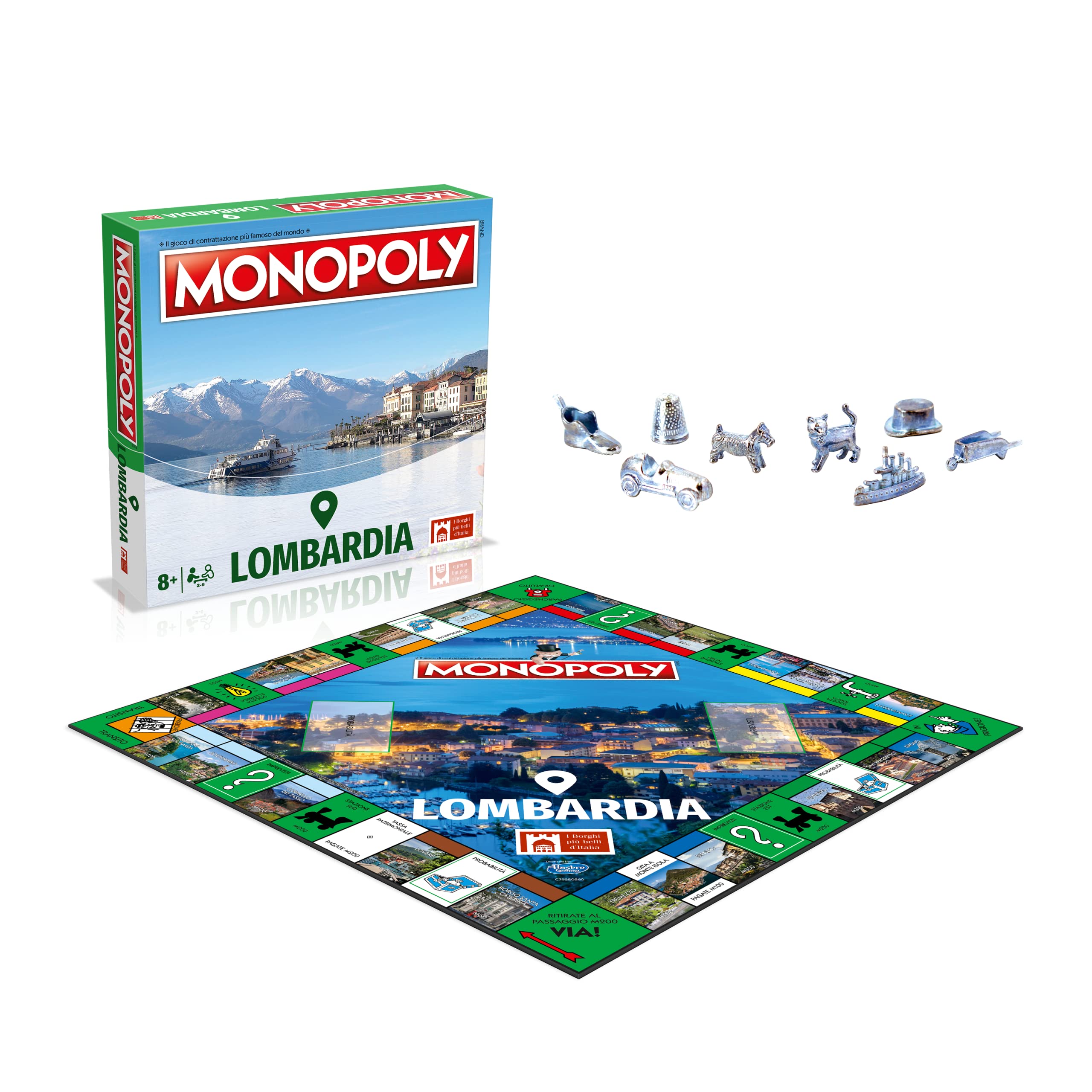 Winning Moves, Najpiękniejsze wioski włoskie Lombardei Edition, edycja włoska, gra rodzinna od 8 lat +