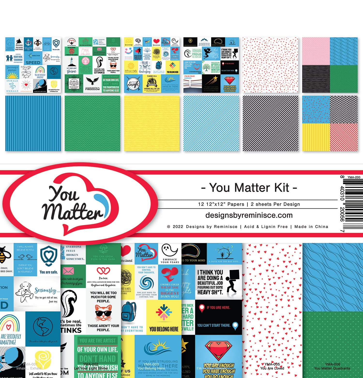 ReminisceYou Matter Collection Kit,White