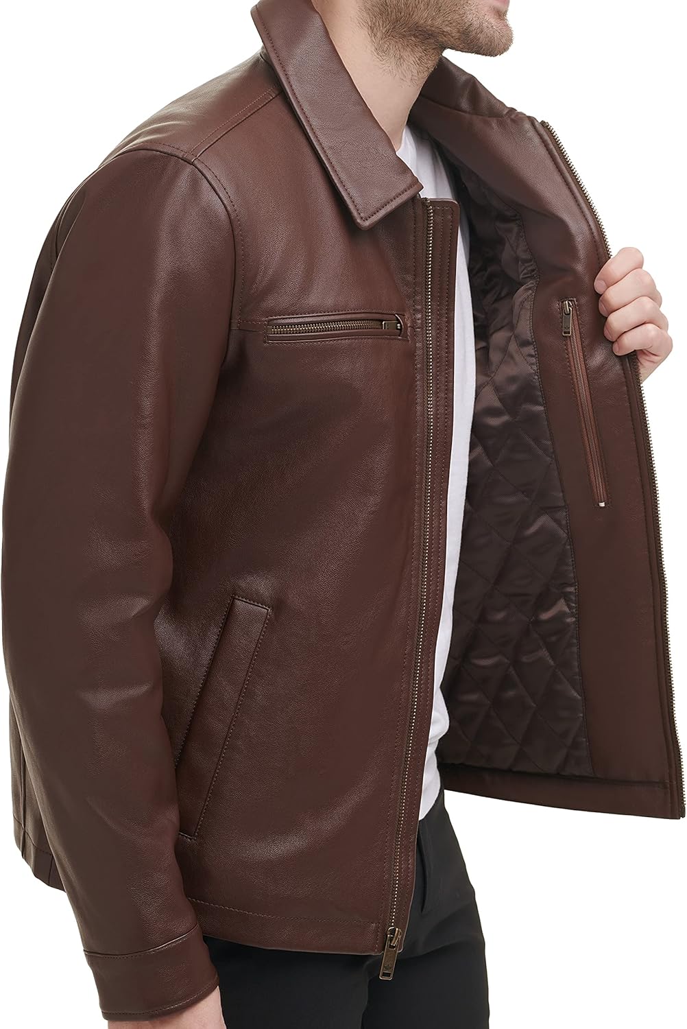 Dockers Men's James Faux Leather Jacket (Regular, Big & Tall Sizes) - Image 5