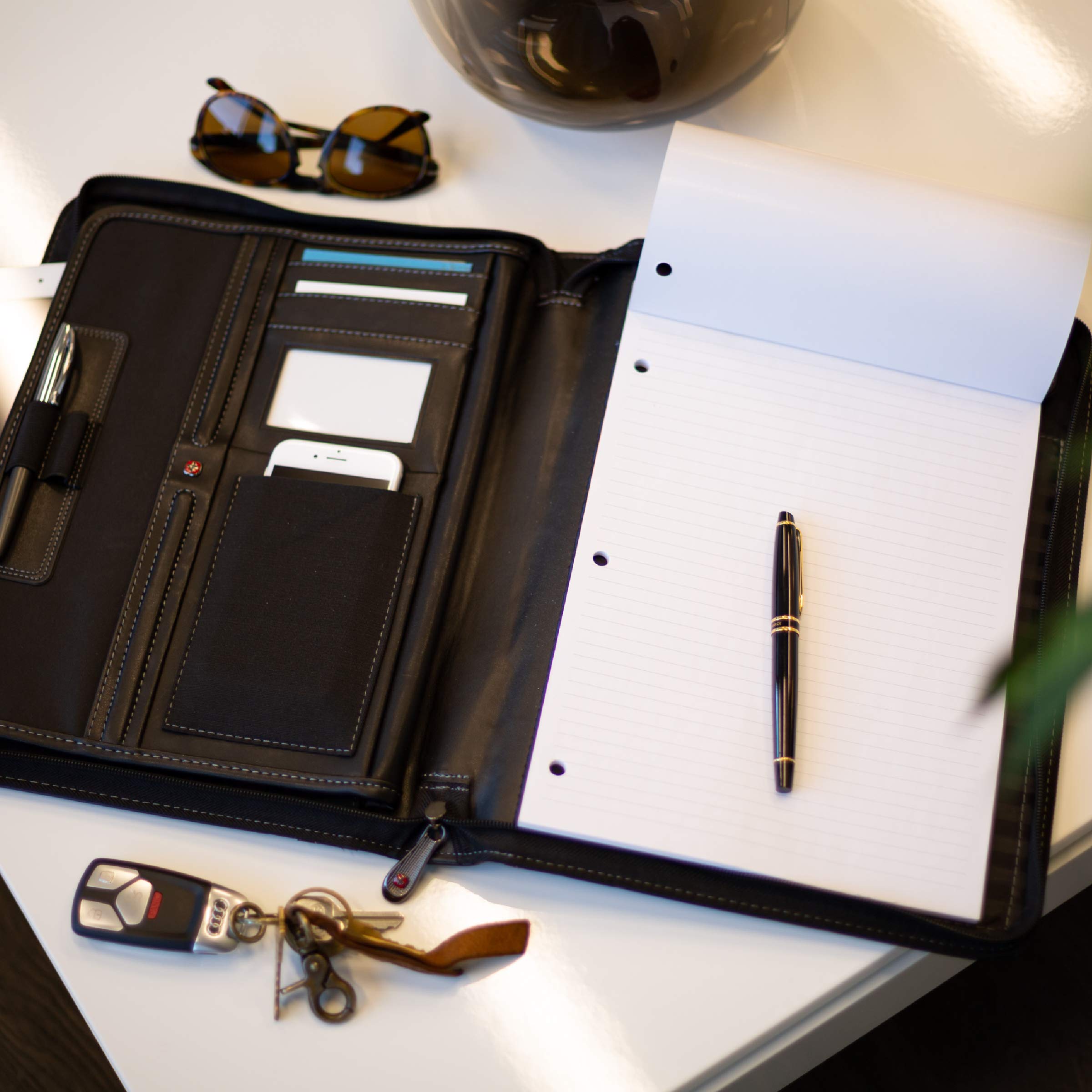 WENGER Luggage Concept Padfolio, mit Reißverschluss, Schwarz, Einheitsgröße